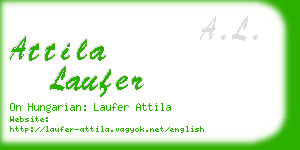 attila laufer business card